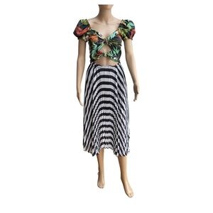Delfi Collective Tropical Cutout Midi Dress – XS